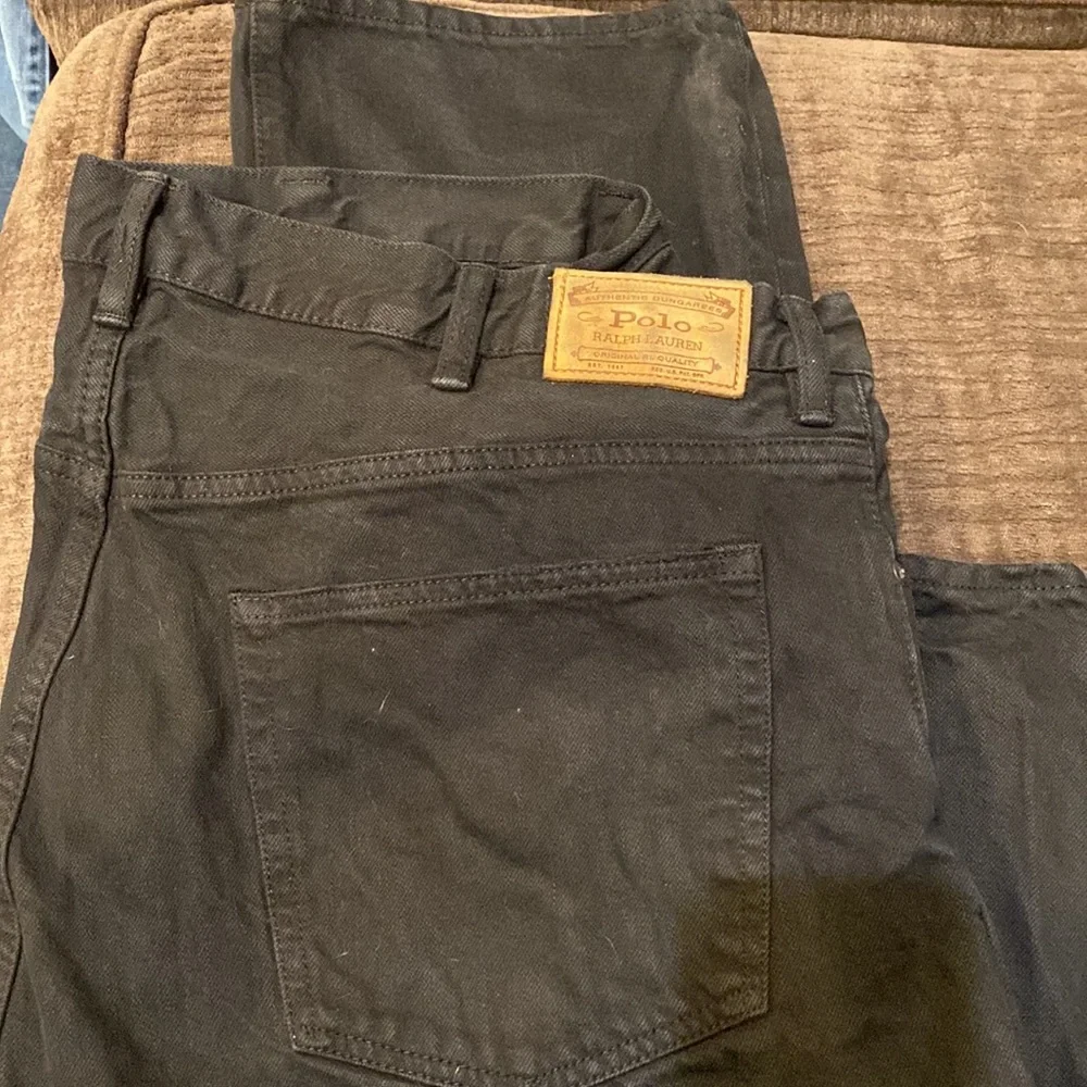 Polo Ralph Lauren Hudson Black Jeans 44x32 - Picture 9 of 9